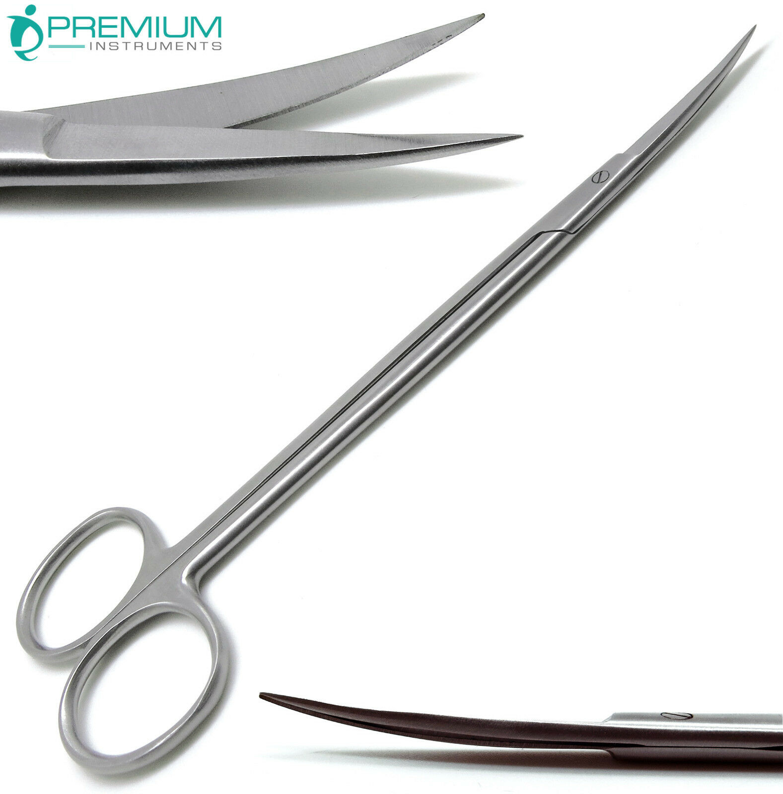 Dental Surgical Medical Ent Scissors Kelly Curved 7" Sharp/sharp Instruments