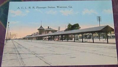 A.c.l.r.r. Passenger Station, Waycross, Ga. Postcard