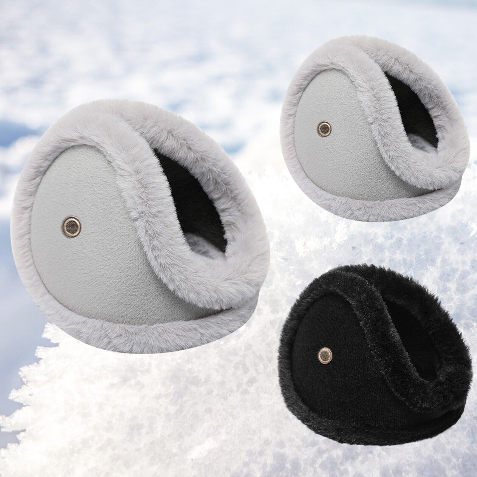Winter Warm Earmuffs Are Soft And Warm Knitted Ear Warmers Behind The Head Men