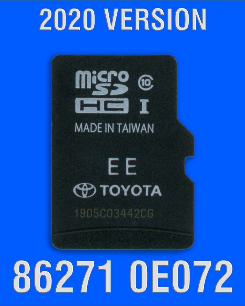 2019-20 Toyota Navigation Micro Sd Card 86271-0e072 Oem Genuine 2020 Update