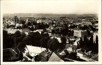 Soissons Aisne France ~ Aerial Rppc Cap Real Photo Postcard
