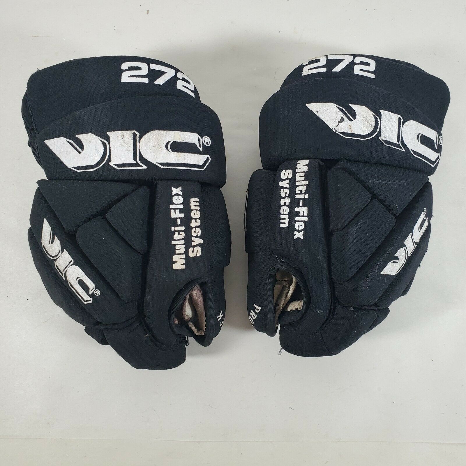 Vic 272 Multi Flex System Black Hockey Gloves Pro-thumbs Protective Gear