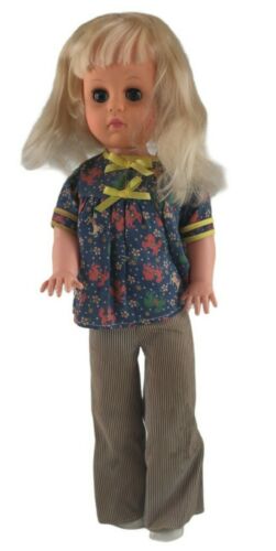 Uneeda Doll Talking Japan Dtd 8c  24" 1964 Pull String Talk Vintage Toy Girl