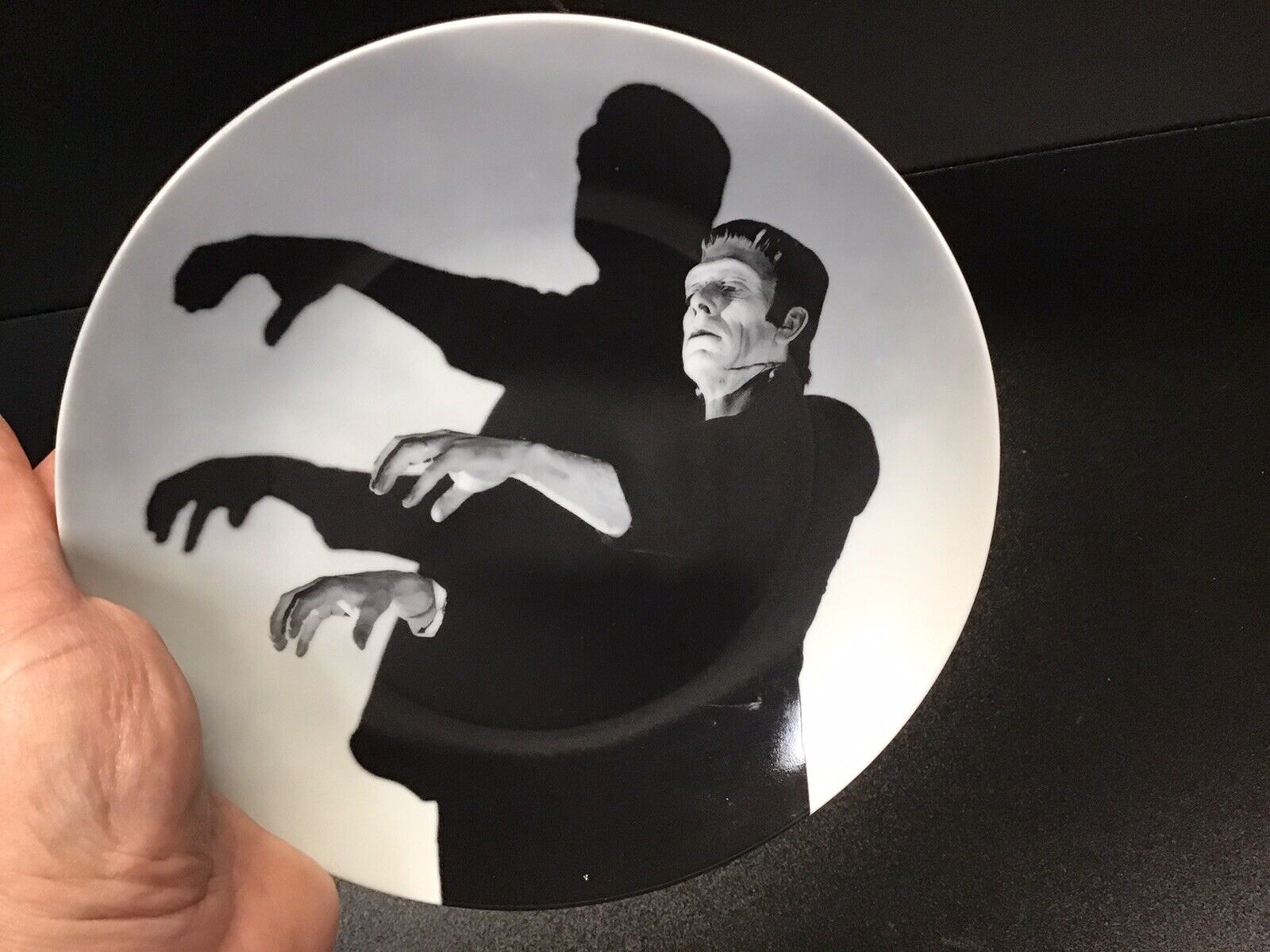 Licensed Universal Frankenstein Glenn Strange Porcelain Plate World Market