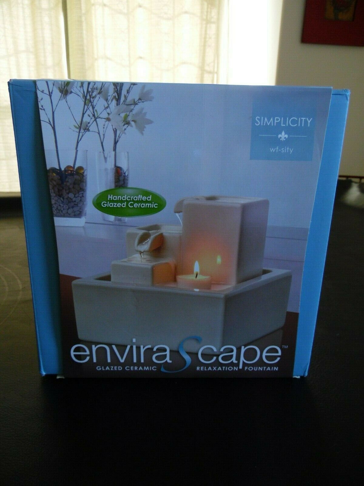 Homedics 2012 Envirascape Glazed Ceramic Relaxation Fountain Model #wfl-sity New