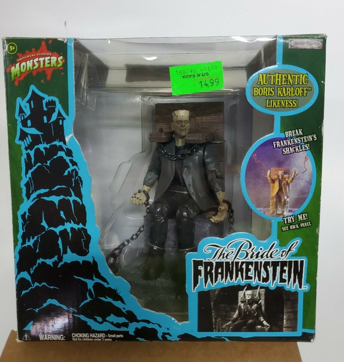 Frankenstein Universal Studios Classic Monsters Jakks Pacific Halloween Rare Nib