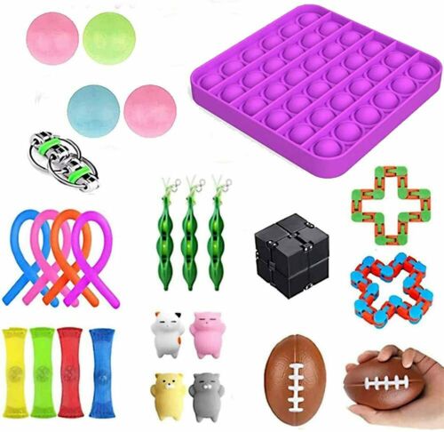 26 Pack Sensory Fidget Toy Set Relieves Stress Anxiety For Children Adult Adhd