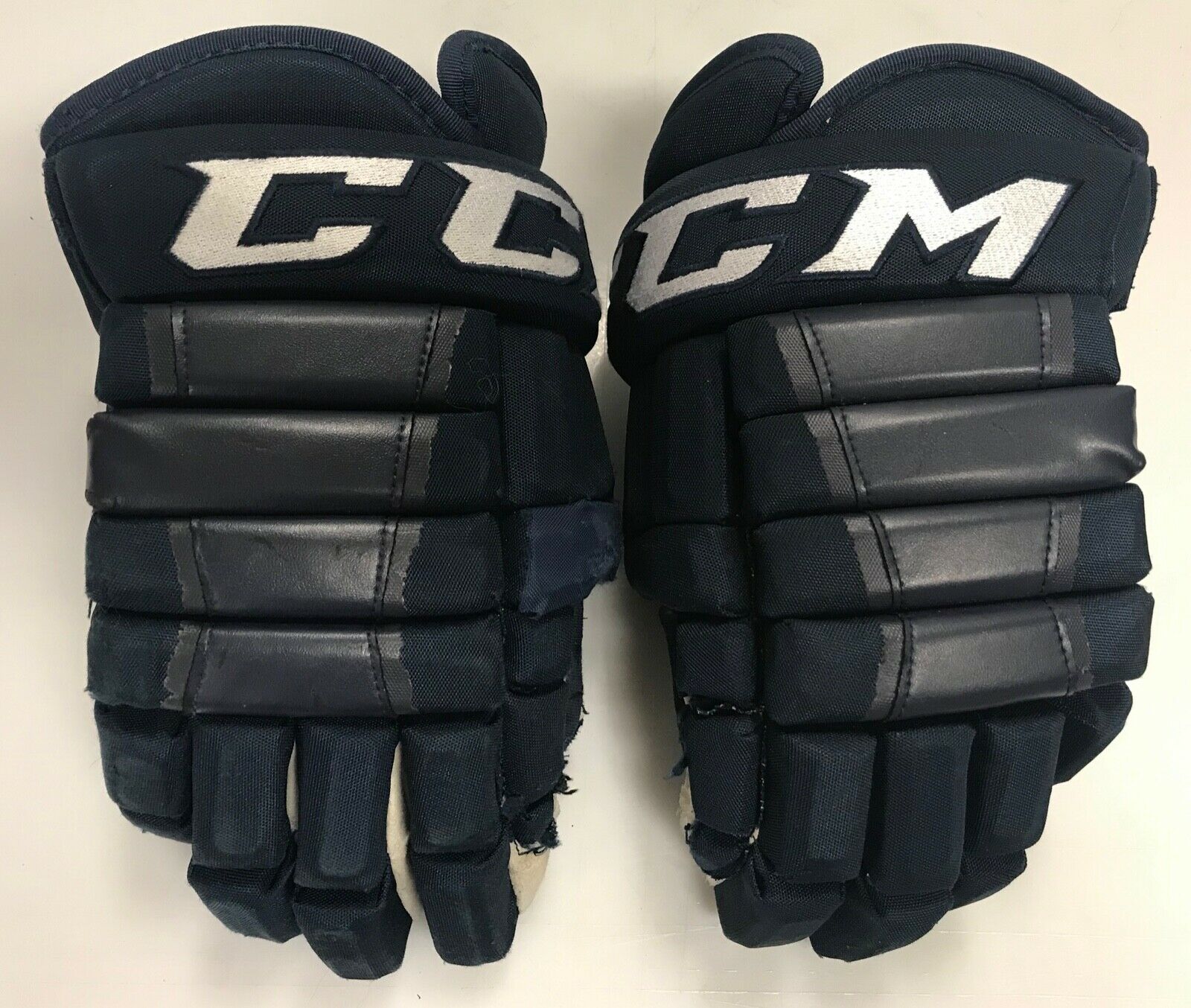 Ccm Hg97 Pro Stock Hockey Gloves 14" Navy Blue  9208