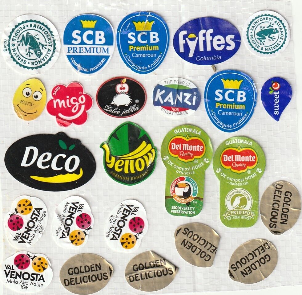 Lot  Fruits Labels Stickers - #51