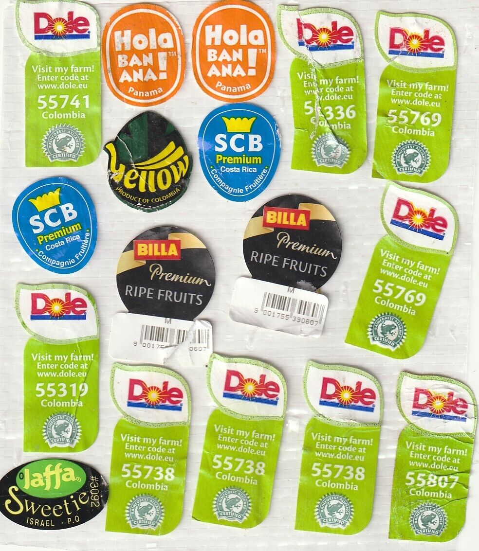 Lot  Fruits Labels Stickers - #32