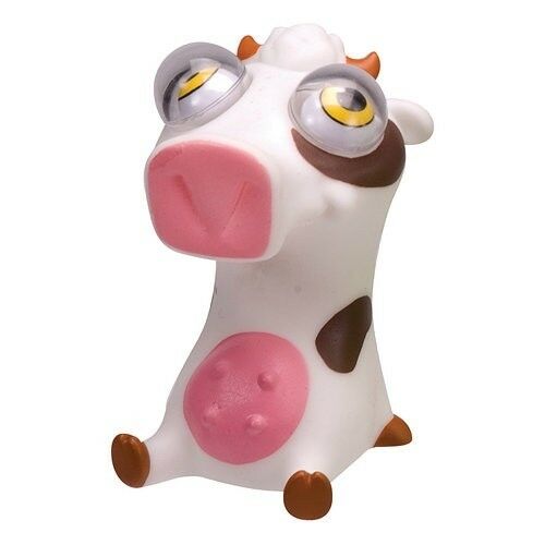 Cow Poppin' Peepers Squeeze Toy Eyes Bug Out Stress Relief Ball Pete Bob Panic
