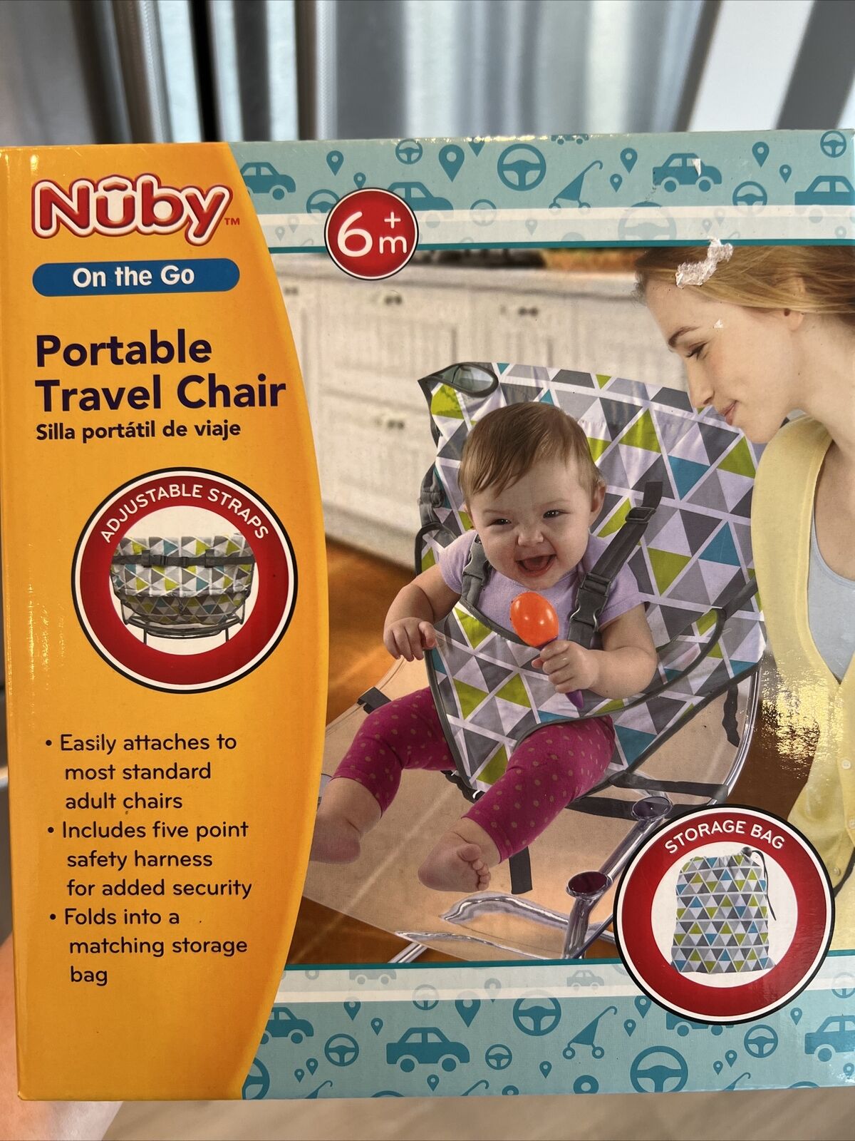 Nuby Portable Travel Chair New Without Tags, In Box