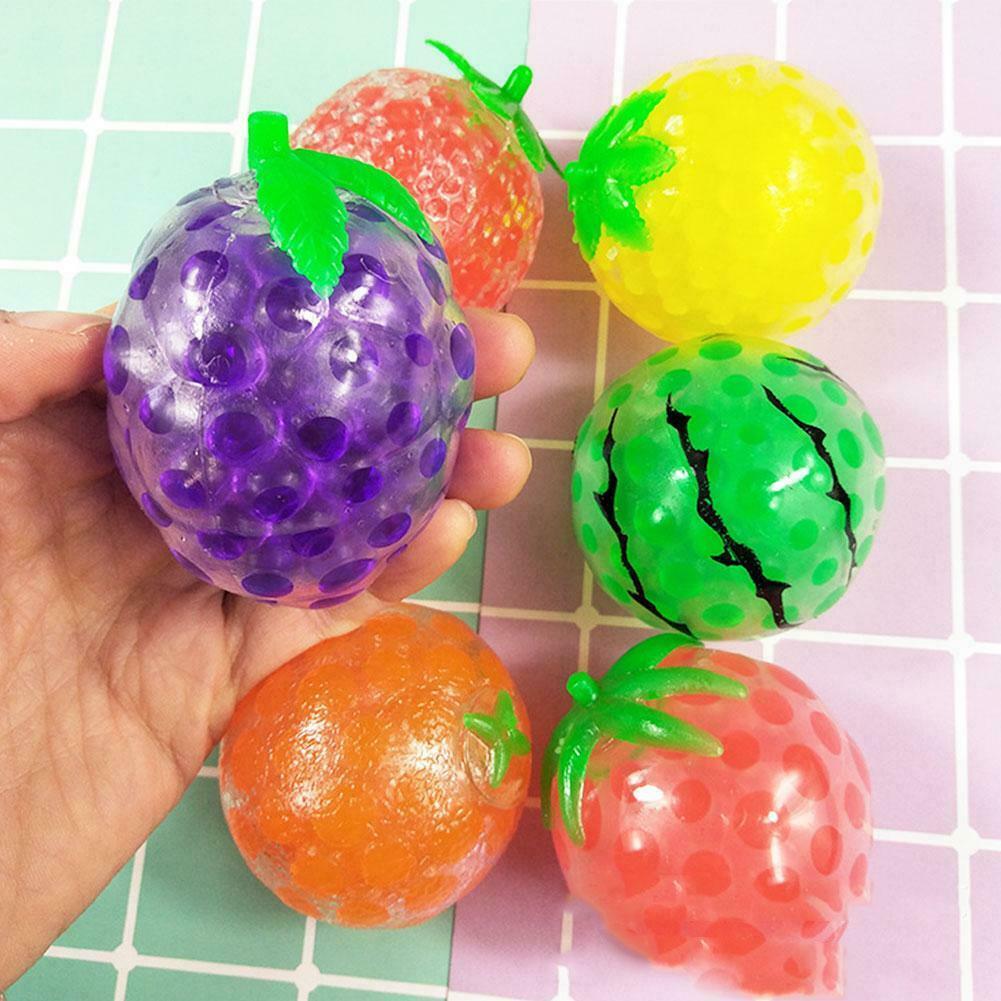 Fruit Shape Sensory Stress Reliever Ball Toy Autism Squeeze Fidget Anxiety