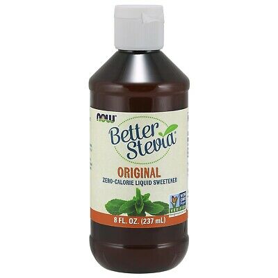 Now Better Stevia Original Liquid Extract 8 Fl Oz. 237ml, Zero Calorie Sweetener