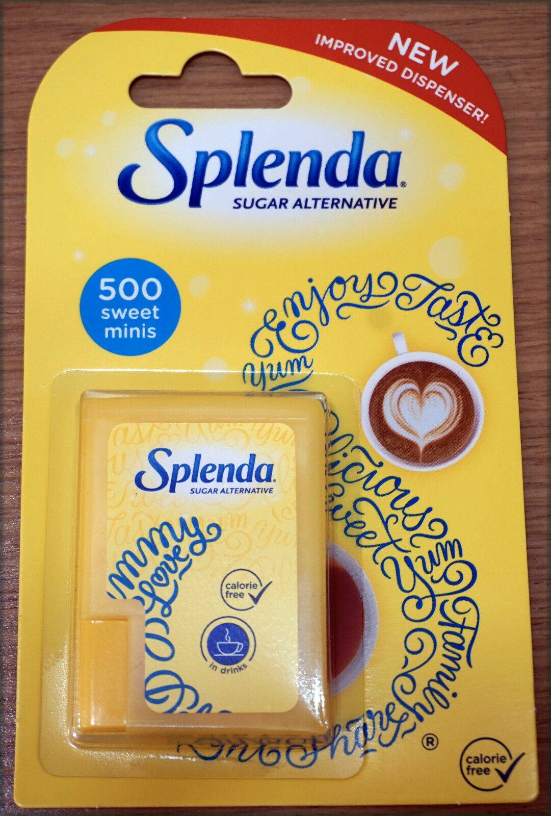Splenda Large 500 Count Mini No Calorie Sweeteners In Dispenser Ex. 2023