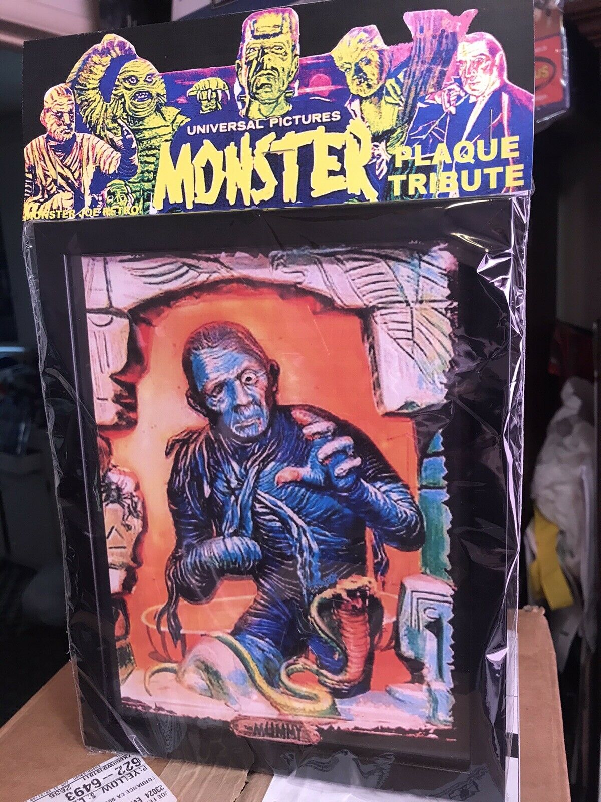 Universal Monsters Custom Made Collector Piece The Mummy Plaque Tribute Cool!