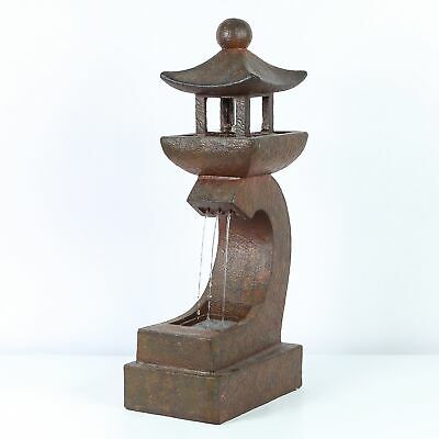 Luxen Home Asian Pagoda Fountain With Led Light - 30.9"  Msrp $249.99