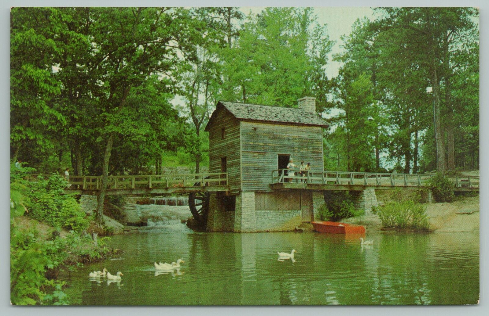 Georgia~the Grist Mill Located In Stone Mountain Park~vintage Postcard