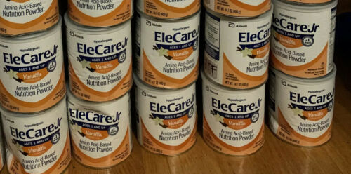 12 Cans Elecare Jr Junior Vanilla 14.1 Oz Lot Of 12 Cans Free Shipping