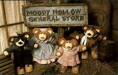 Furskin Bears Moody Hollow General Store Cleveland Georgia ~ 1980s Postcard