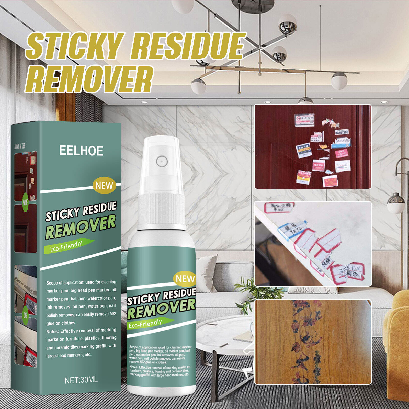 Sticker Remover Spray, Adhesive Residu E Remover For Removing Stubborn Residu Es