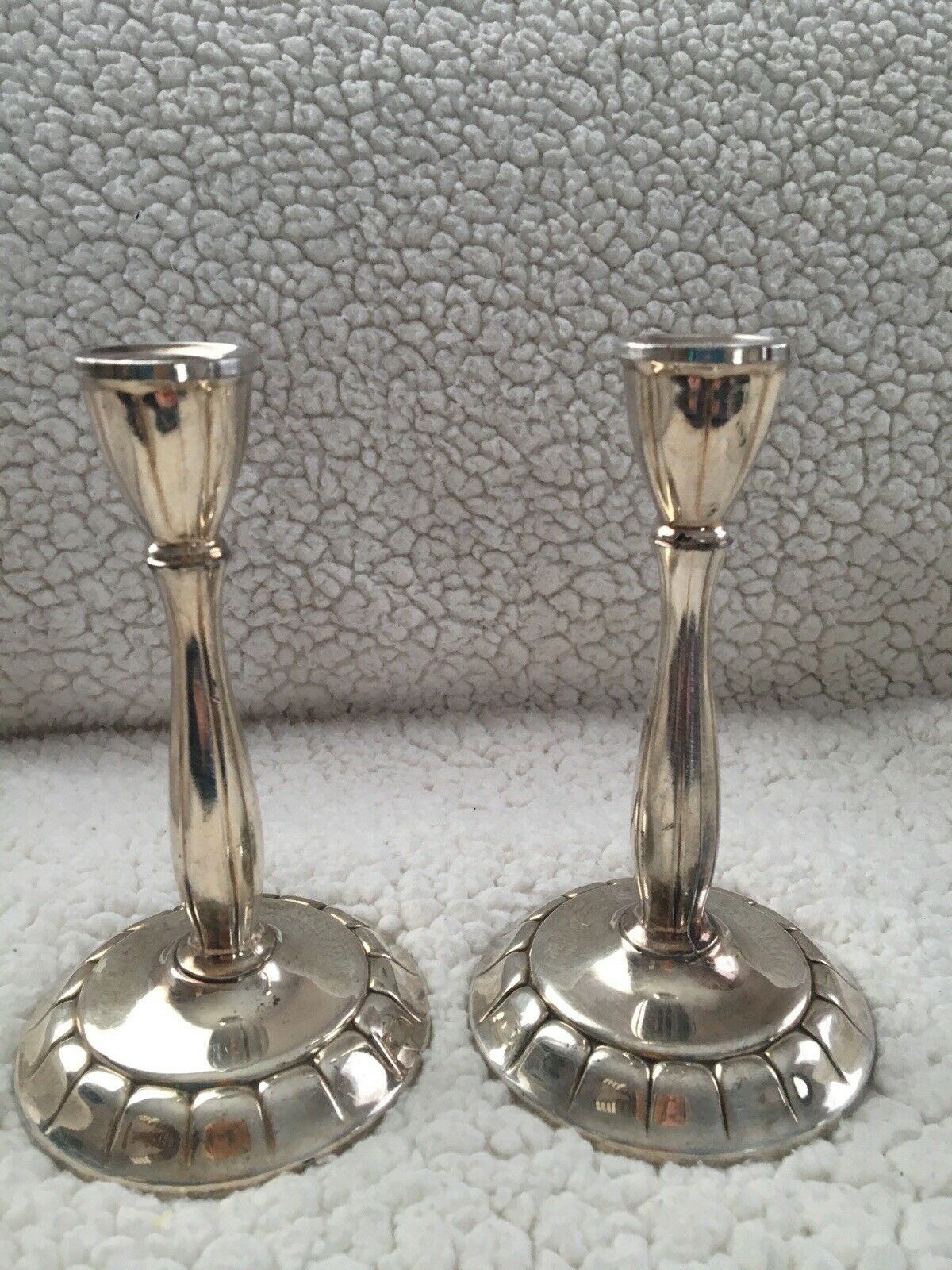 Two Silver Plated Candle Stick Holders Wma Roger Oneida