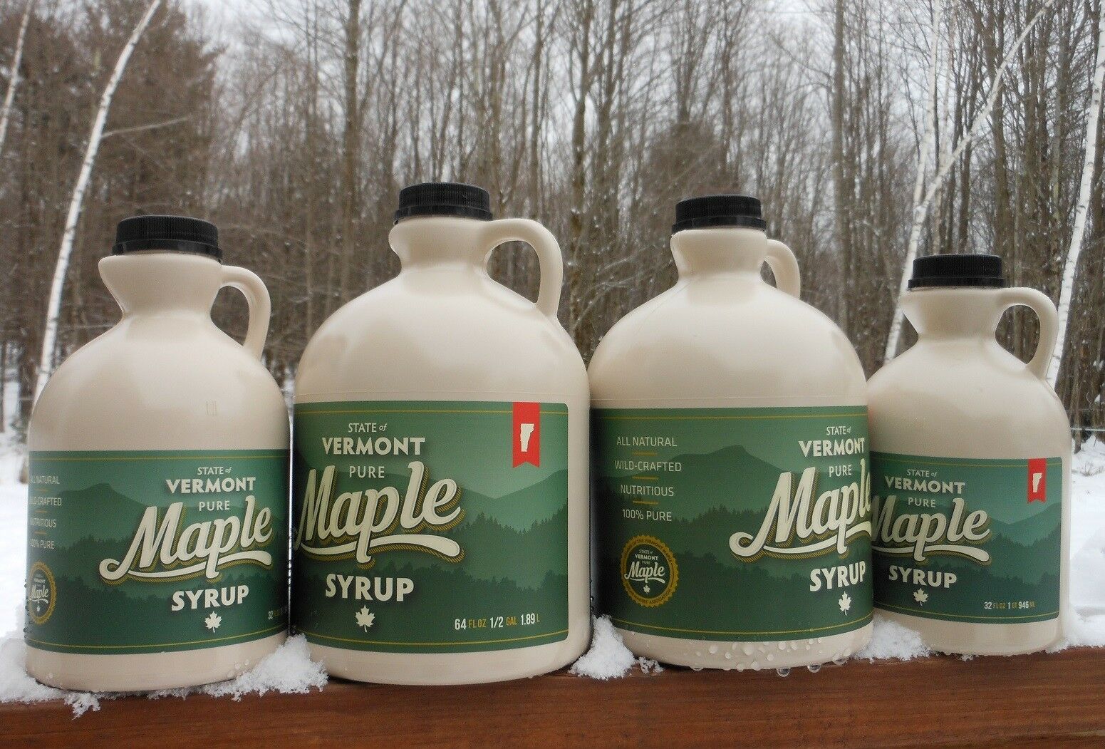Pure Vermont Maple Syrup-pint-grade A-dark Amber-robust-award Winning